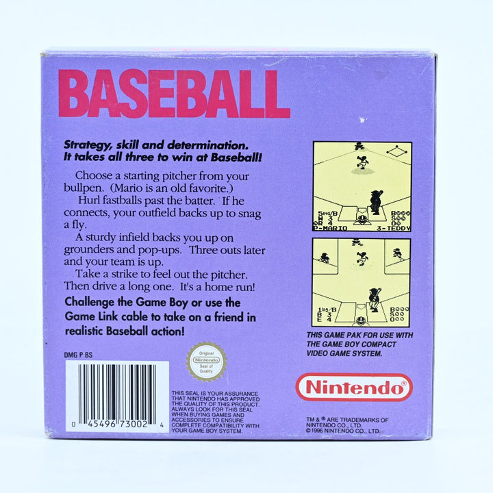 Baseball - Nintendo Gameboy Boxed Game - PAL - FREE POST!