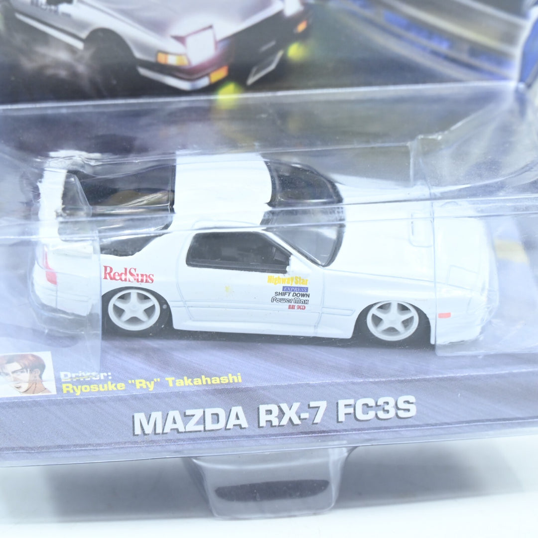 SEALED! Jada Toys 1:64 Initial D Mazda RX-7 FC3S Ryosuke "Ry" Takahashi Toy Car