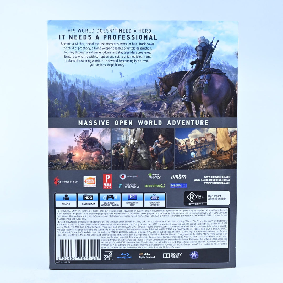 The Witcher III: Wild Hunt Prima Guide Bundle Pack - Playstation 4 / PS4 Game