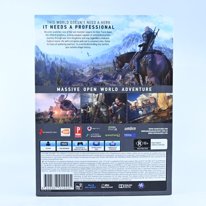 The Witcher III: Wild Hunt Prima Guide Bundle Pack - Playstation 4 / PS4 Game