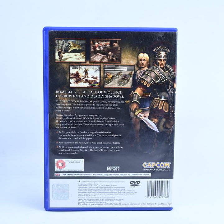 Shadow Of Rome - Sony Playstation 2 / PS2 Game + Manual - PAL - NEAR MINT DISC!