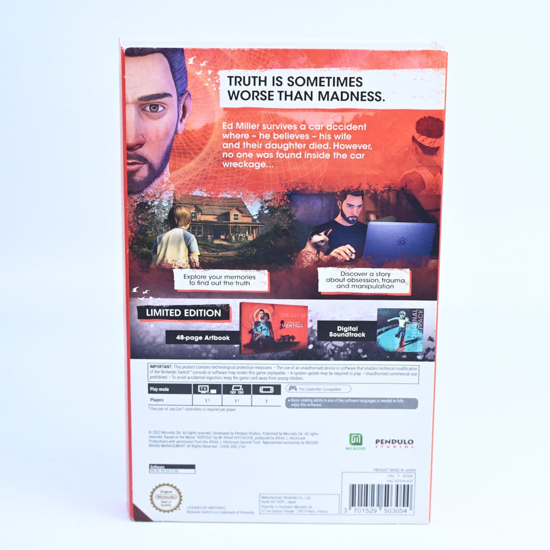Alfred Hitchcock Vertigo Limited Edtion - Nintendo Switch Game - FREE POST!
