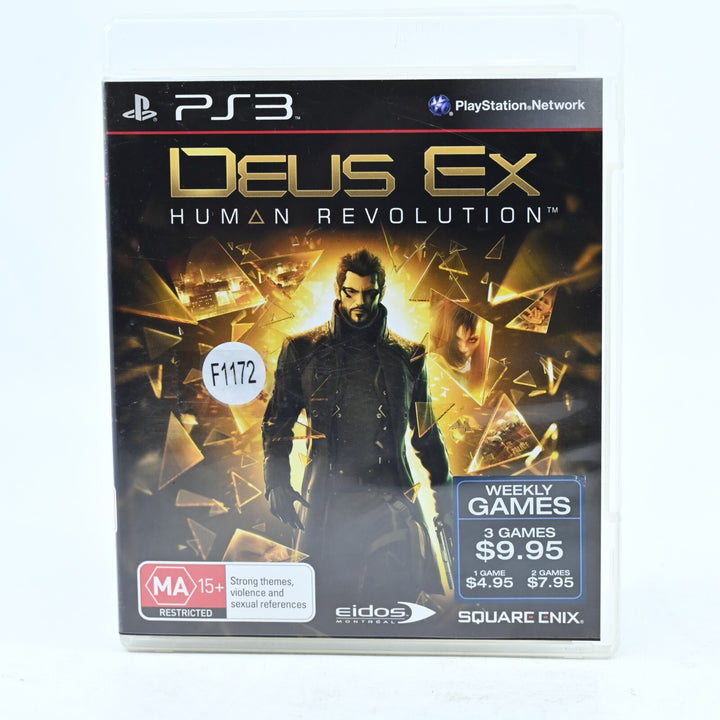 Deus Ex: Human Revolution - Sony Playstation 3 / PS3 Game - FREE POST!