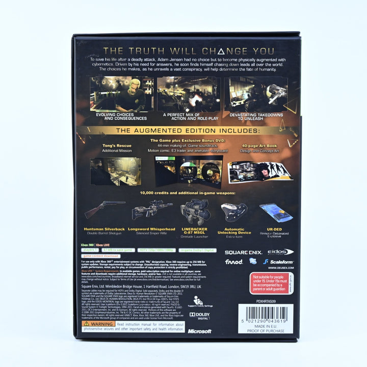 Deus Ex: Human Revolution Augmented Edition - Xbox 360 Game + Manual