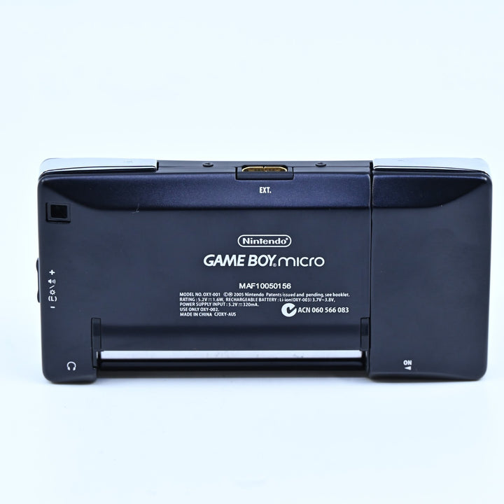 OXY-001 Black - Nintendo Gameboy Micro Boxed Console - FREE POST!