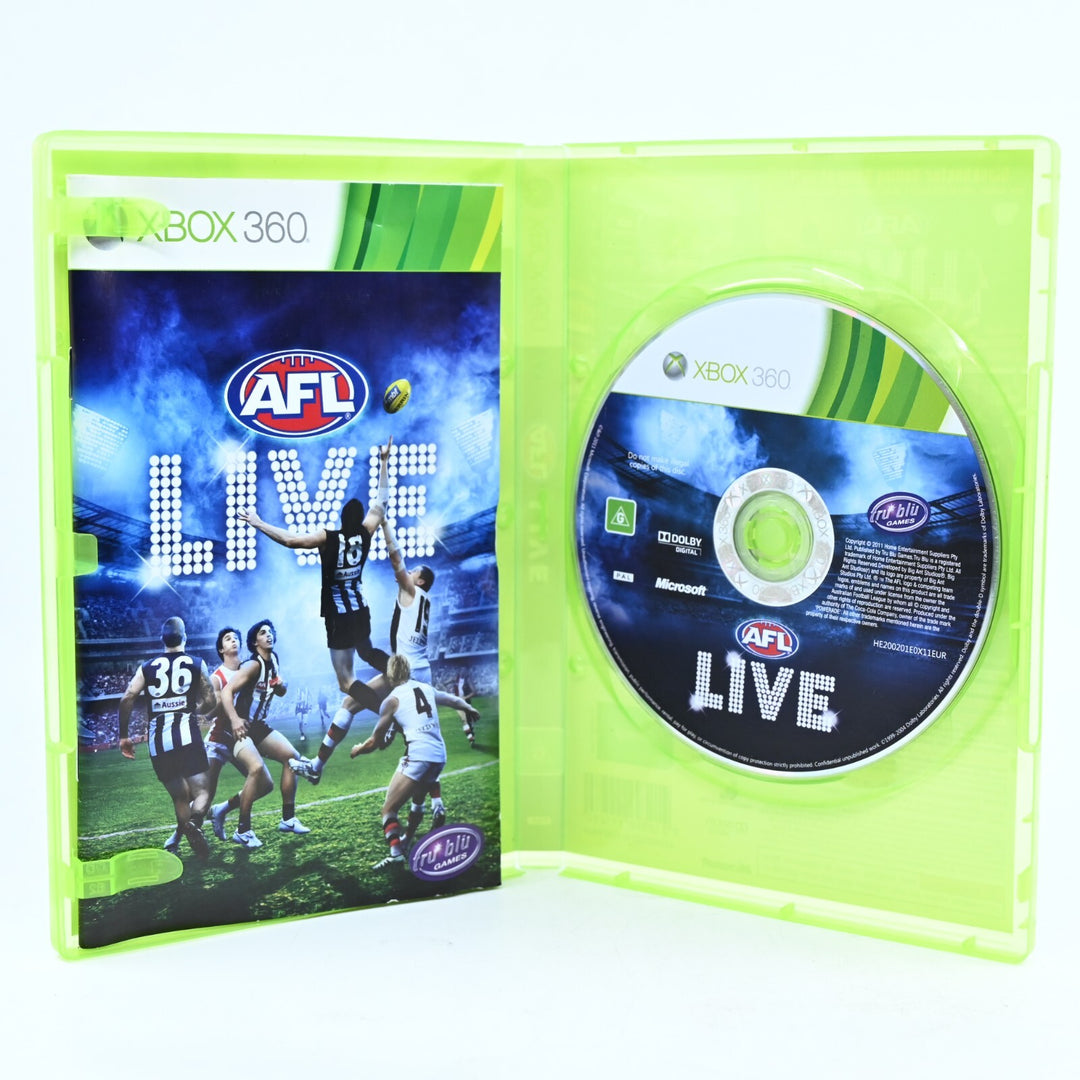AFL Live: Game of The Year Edition - Xbox 360 Game + Manual - PAL