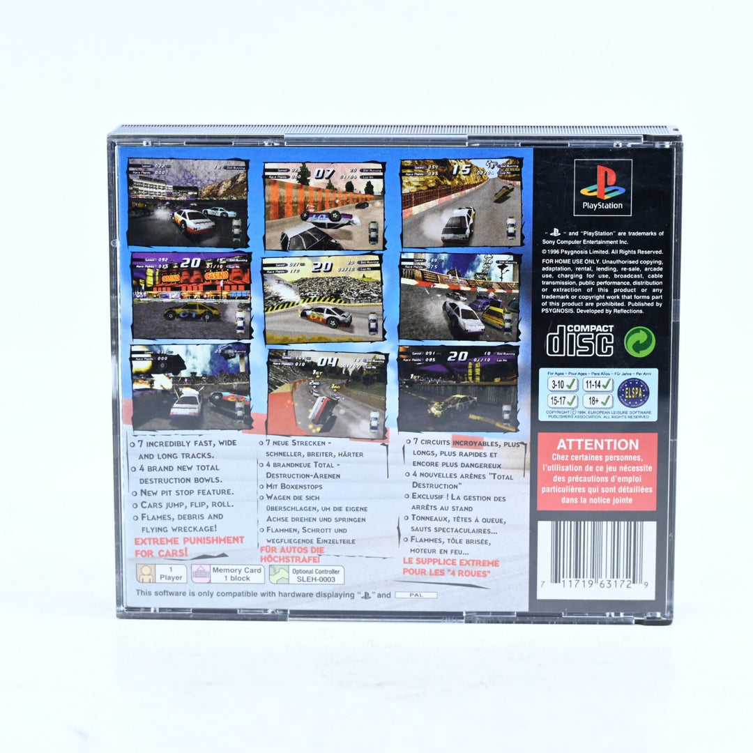 Destruction Derby 2 - Sony Playstation 1 / PS1 Game + Manual - PAL - MINT DISC!