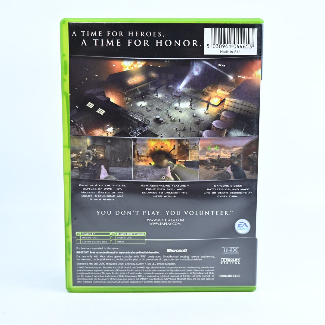Medal of Honor: European Assault - Original Xbox Game + Manual - PAL - MINT DISC