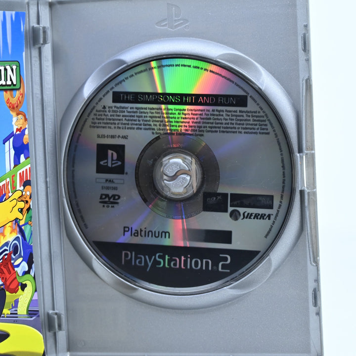 The Simpsons Hit & Run - Sony Playstation 2 / PS2 Game + Manual - PAL