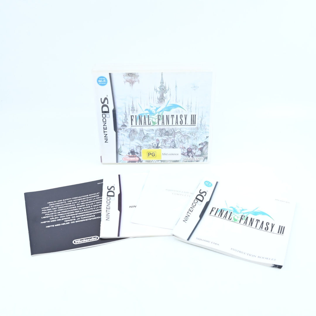 Final Fantasy III - Nintendo DS Game - PAL + Manual - FREE POST!