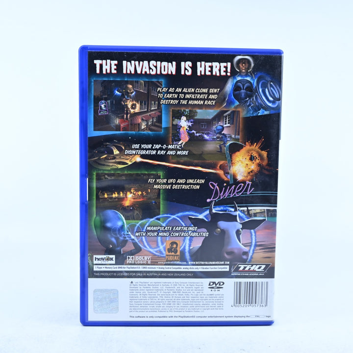Destroy All Humans! - Sony Playstation 2 / PS2 Game + Manual - PAL