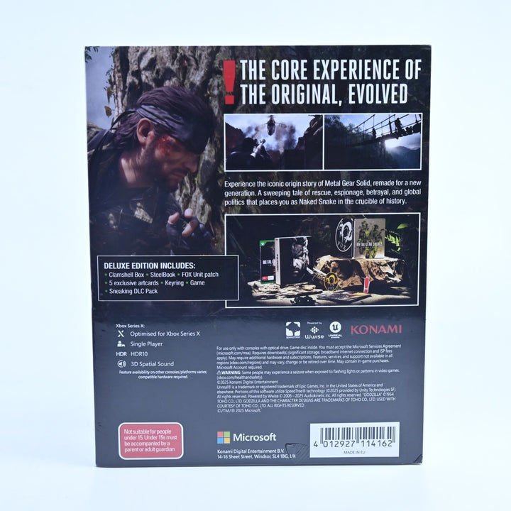 SEALED! Metal Gear Solid Delta: Snake Eater - Deluxe Edition - Xbox One Game