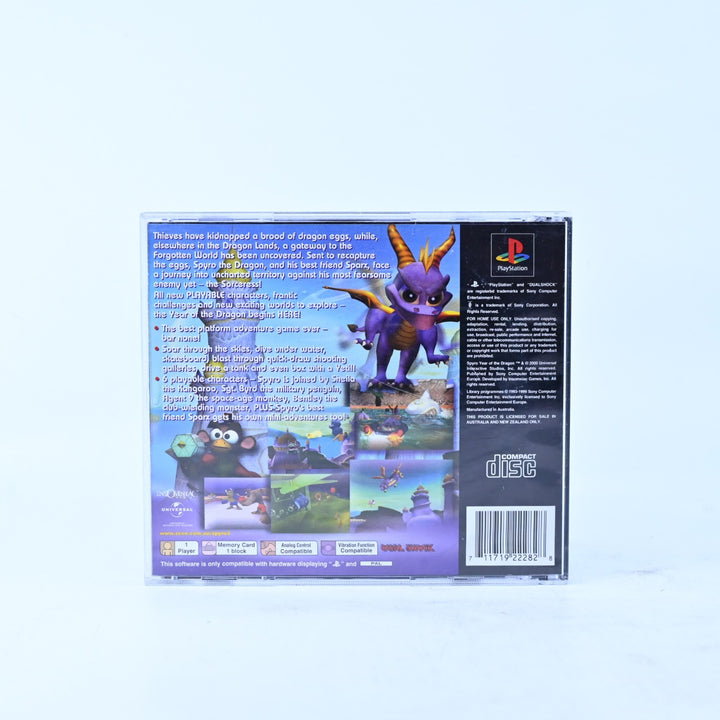 Spyro: Year of the Dragon - Sony Playstation 1 / PS1 Game + Manual - PAL