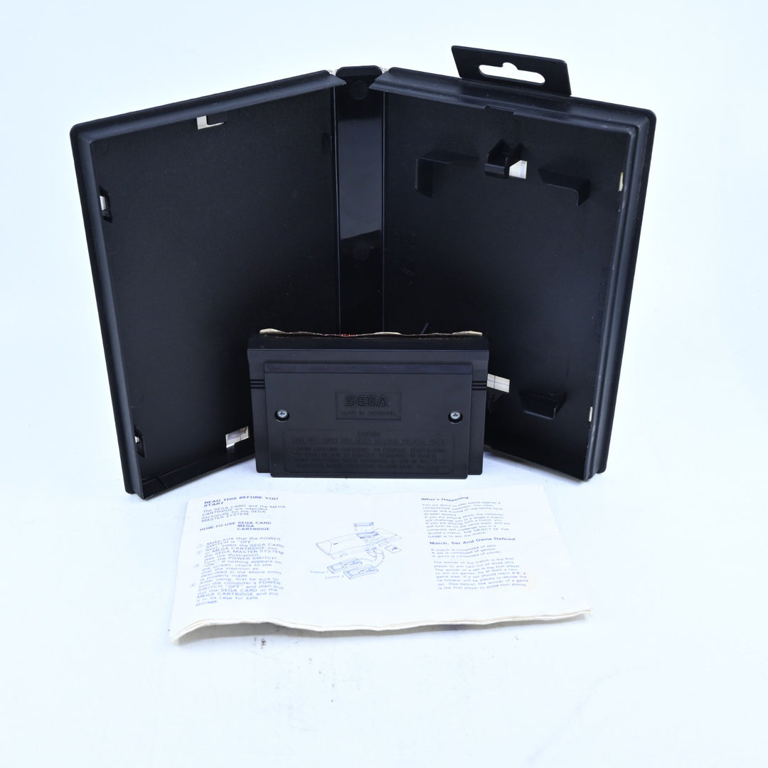 Super Tennis - Sega Master System Game + Manual - PAL - FREE POST!