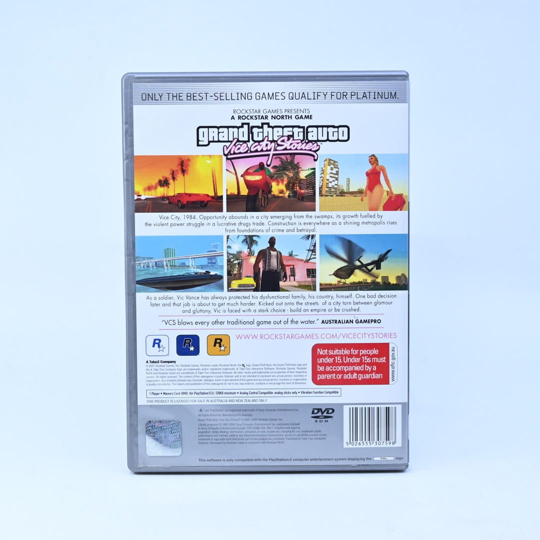 Grand Theft Auto: Vice City Stories - Playstation 2 / PS2 Game + Manual - No Map
