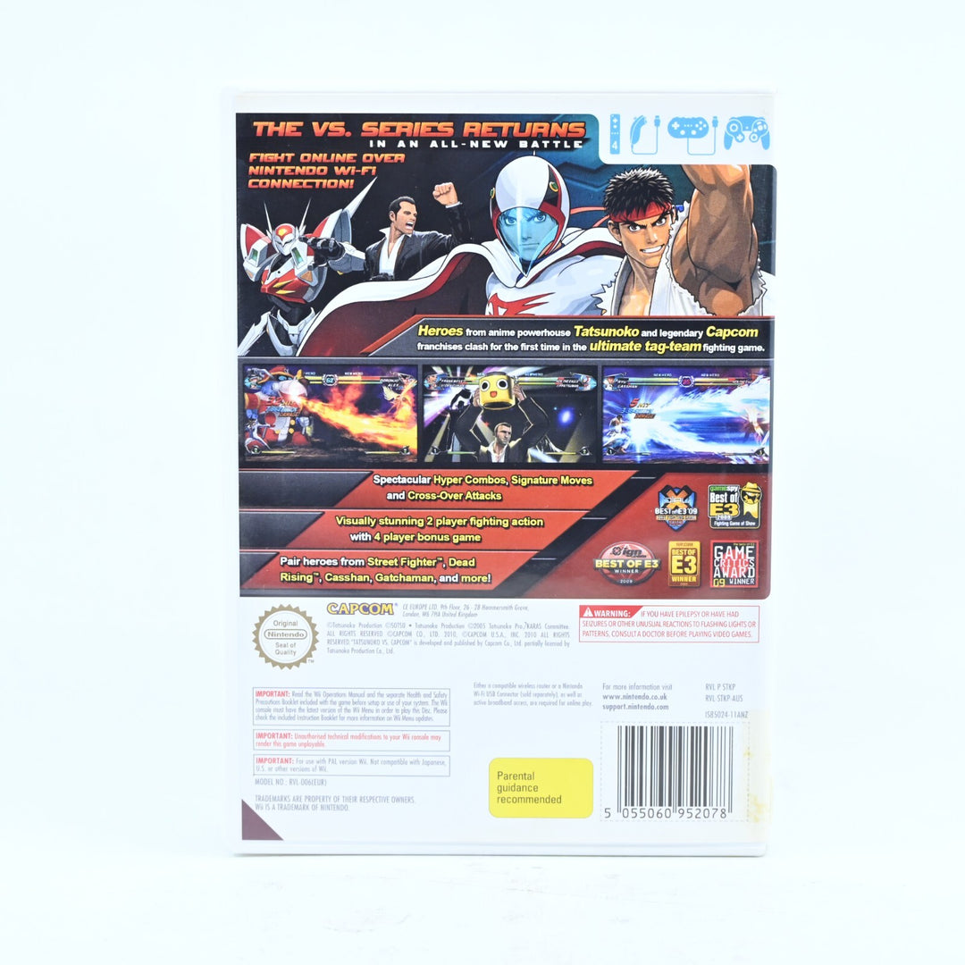 Tatsunoko Vs. Capcom - Nintendo Wii Game + Manual - PAL - MINT DISC!