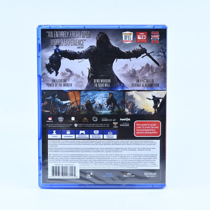 SEALED - Middle Earth: Shadow of Mordor - Sony Playstation 4 / PS4 Game