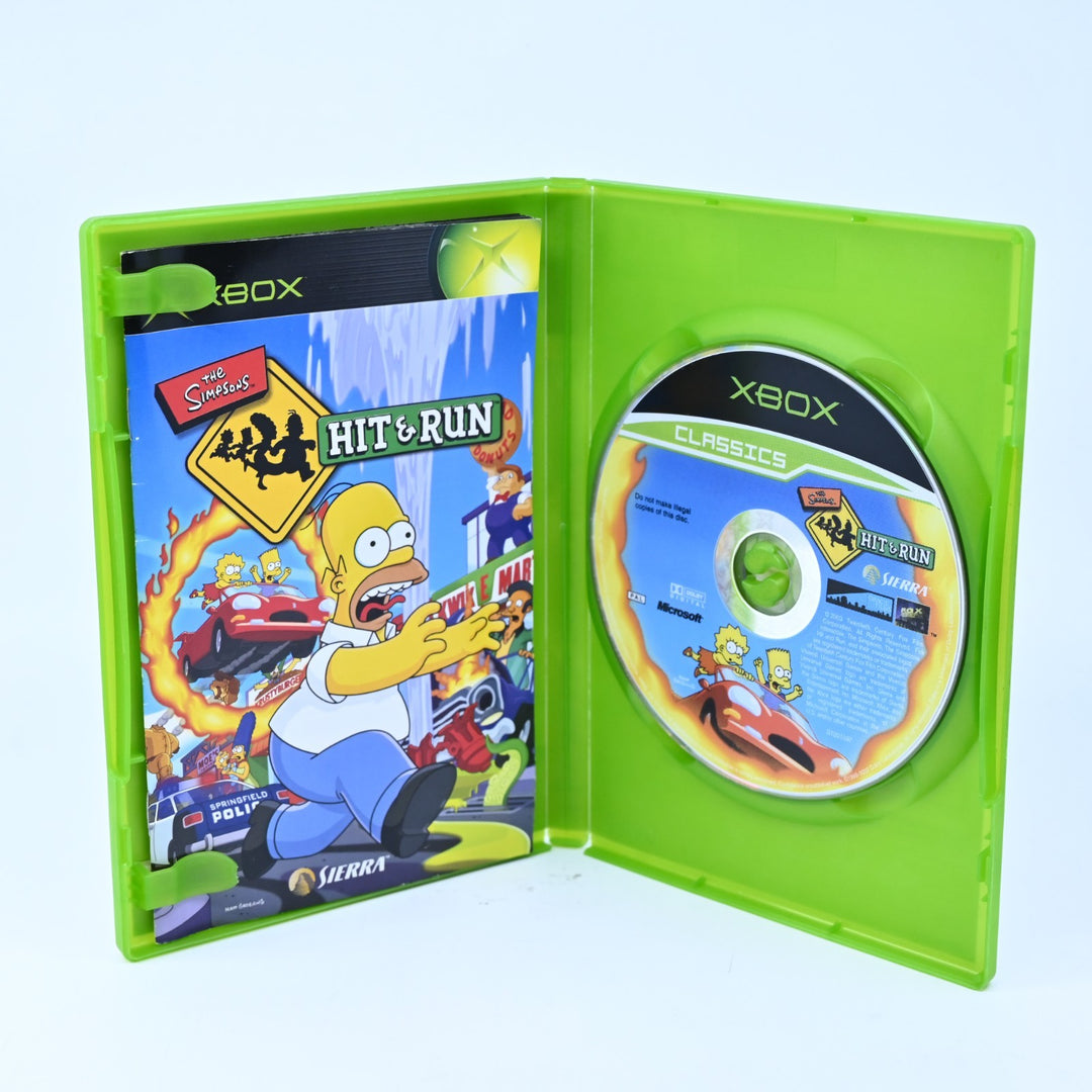 The Simpsons Hit & Run - Original Xbox Game + Manual - PAL - MINT DISC!
