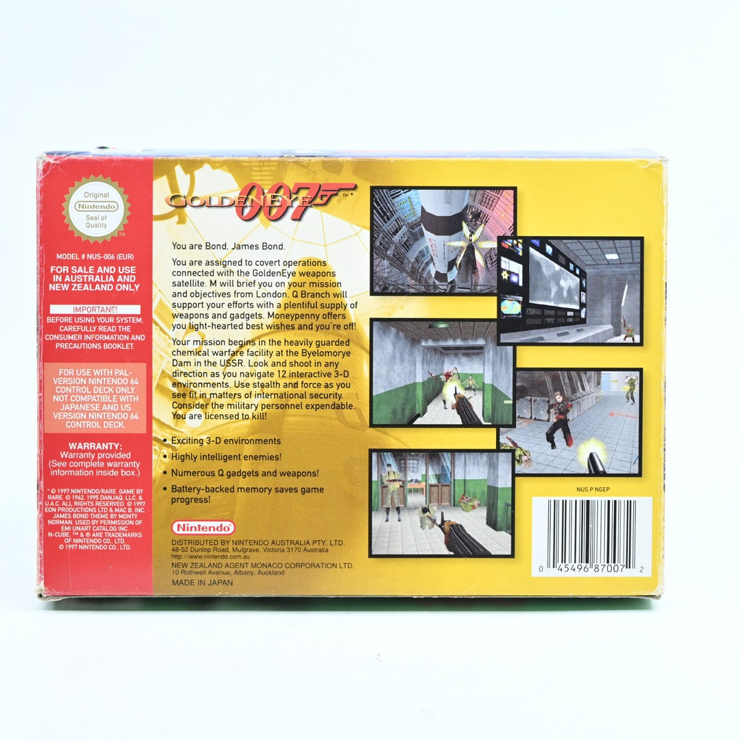 GoldenEye 007 - N64 / Nintendo 64 Boxed Game - PAL - FREE POST!