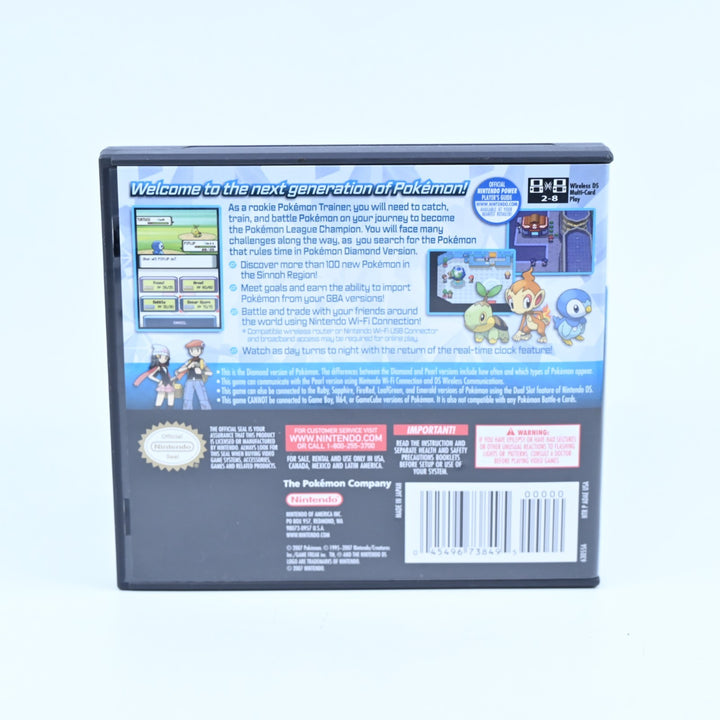 Pokemon Diamond Version - Nintendo DS Game - Region Free - No Manual