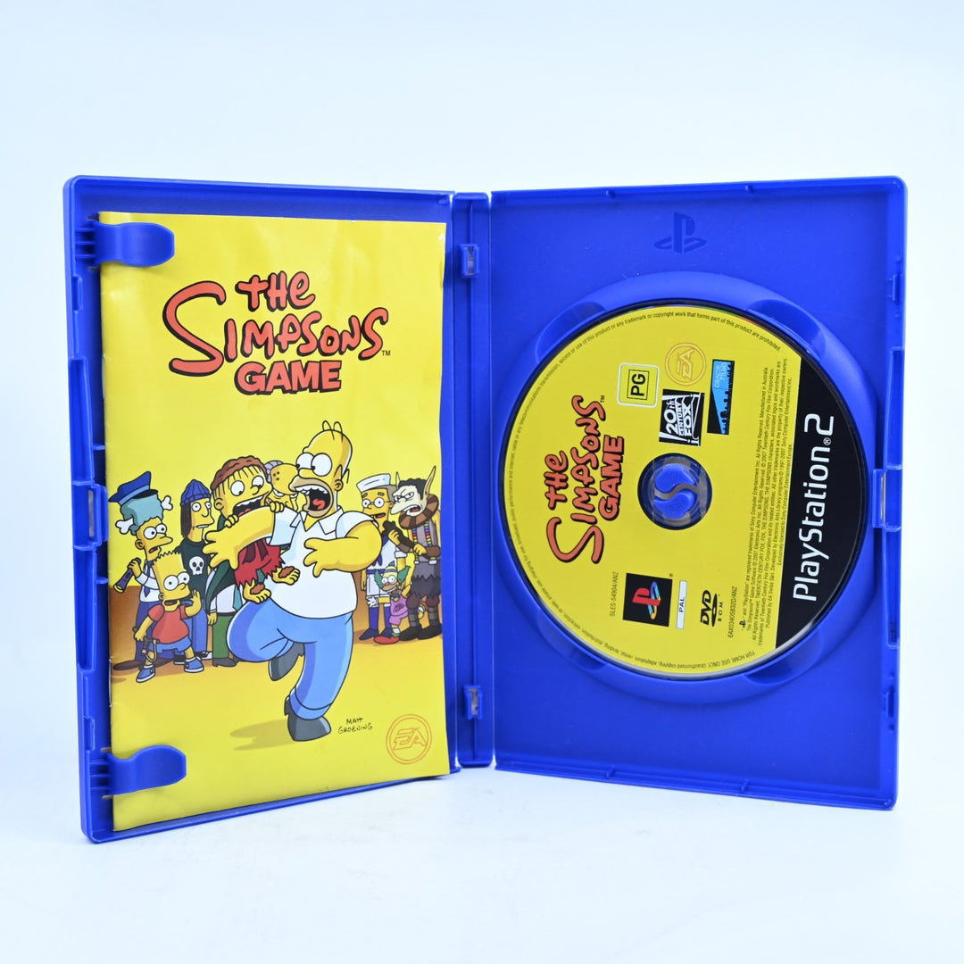 The Simpsons Game - Sony Playstation 2 / PS2 Game + Manual - PAL