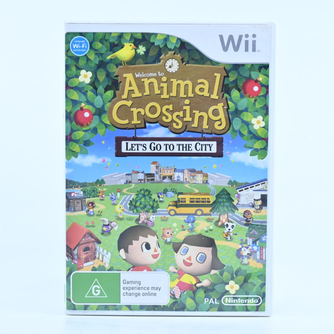 Animal Crossing: Let's Go to the City - Nintendo Wii Game + Manual - PAL