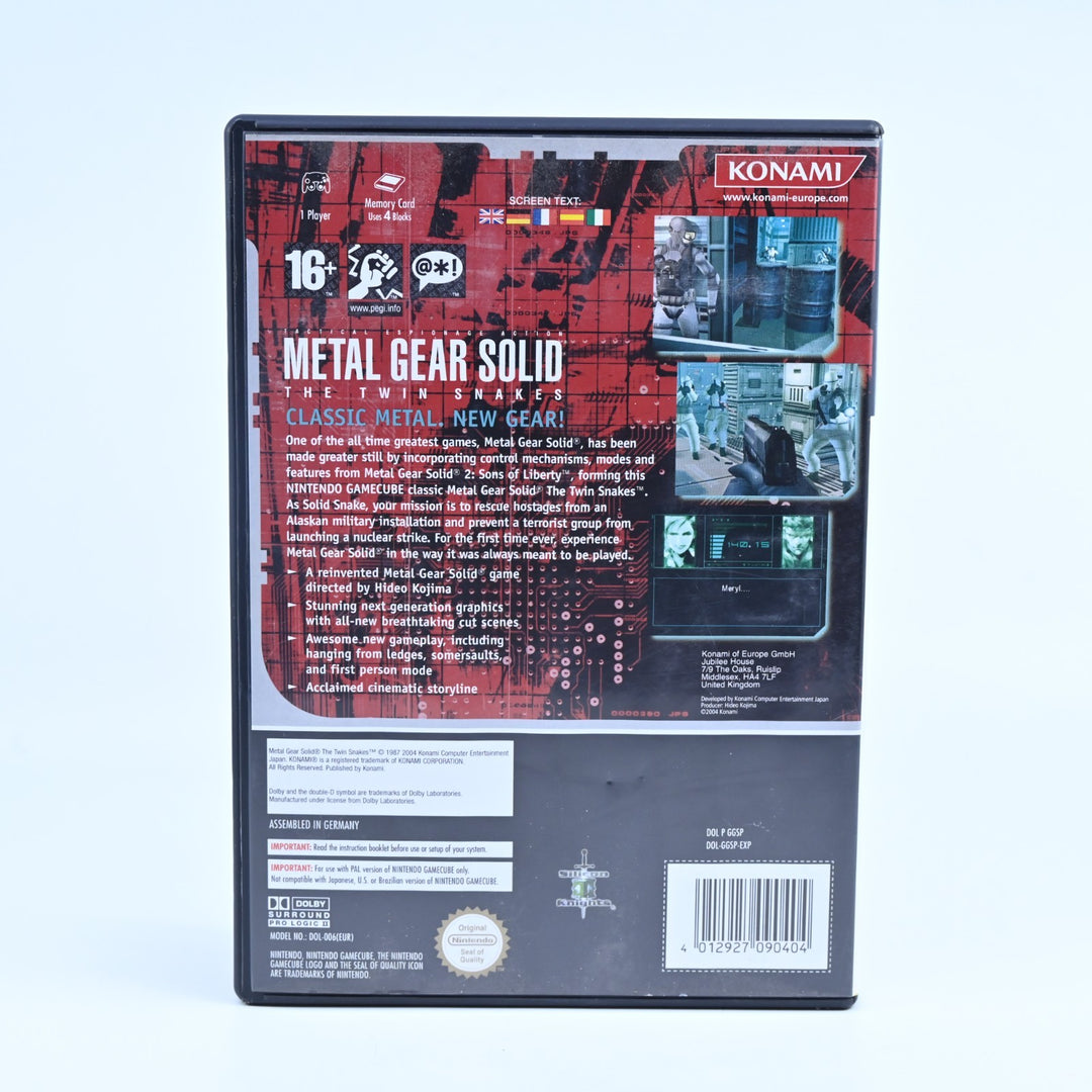 Metal Gear Solid: The Twin Snakes - Nintendo Gamecube Game + Manual - PAL
