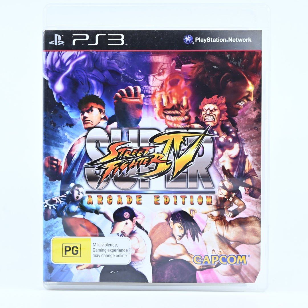 Super Street Fighter IV Arcade Edition - Sony Playstation 3 / PS3 Game + Manual