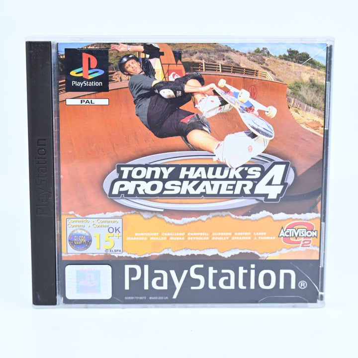 Tony Hawk's Pro Skater 4 - Sony Playstation 1 / PS1 Game + Manual - PAL