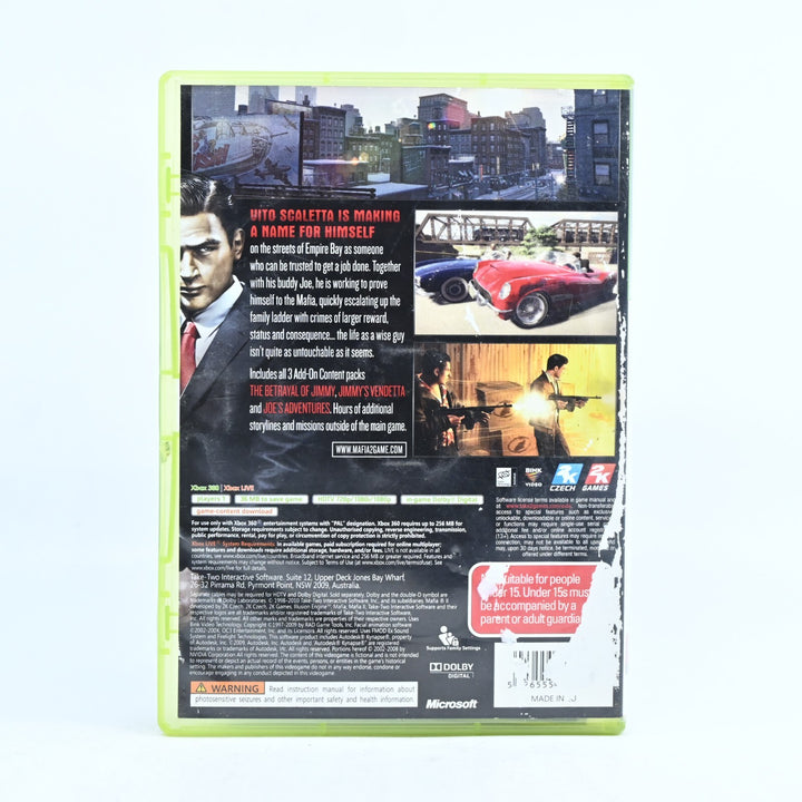 Mafia II 2 - Xbox 360 Game + Manual + Map - PAL - MINT DISC!
