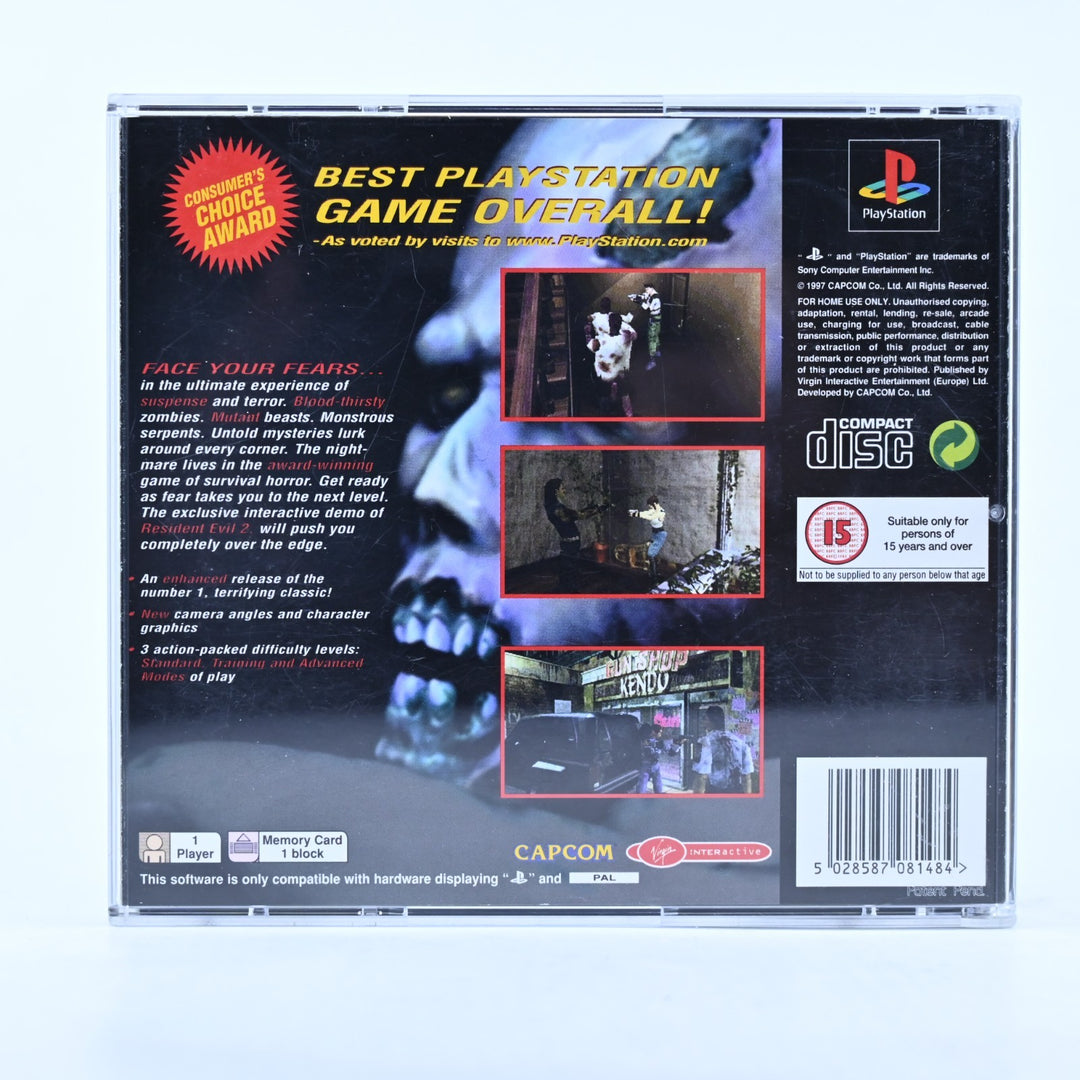 Resident Evil Director's Cut - Sony Playstation 1 / PS1 Game + Manual - PAL