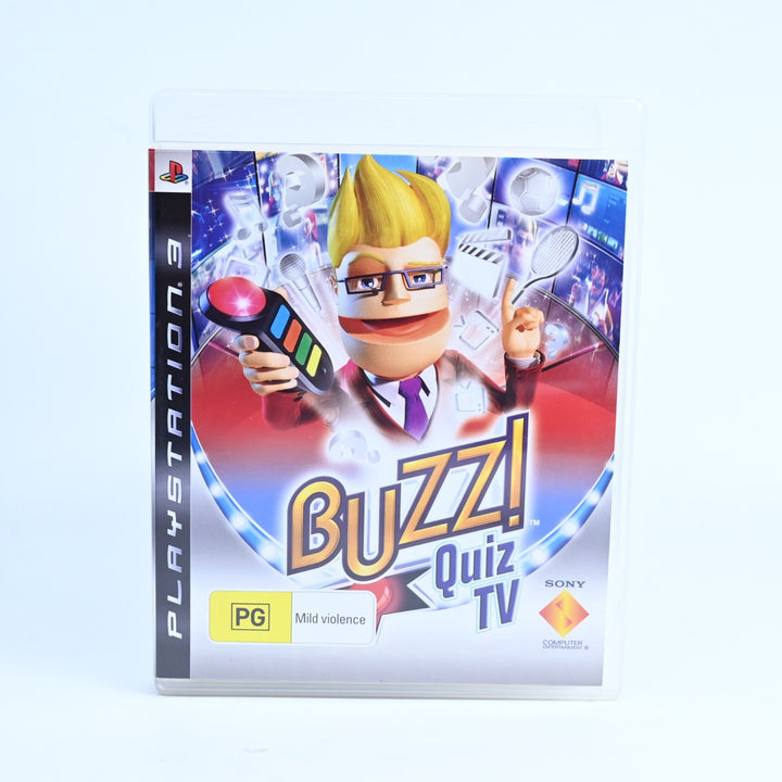 BUZZ! Quiz TV - Sony Playstation 3 / PS3 Game + Manual - FREE POST!