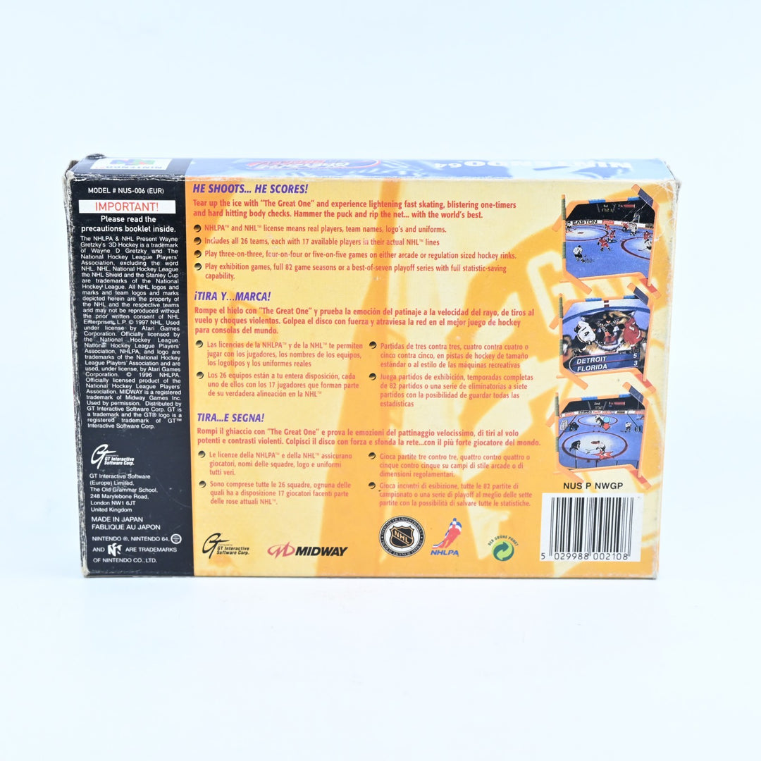 Wayne Gretzky's 3D Hockey - N64 / Nintendo 64 Boxed Game - PAL - FREE POST!