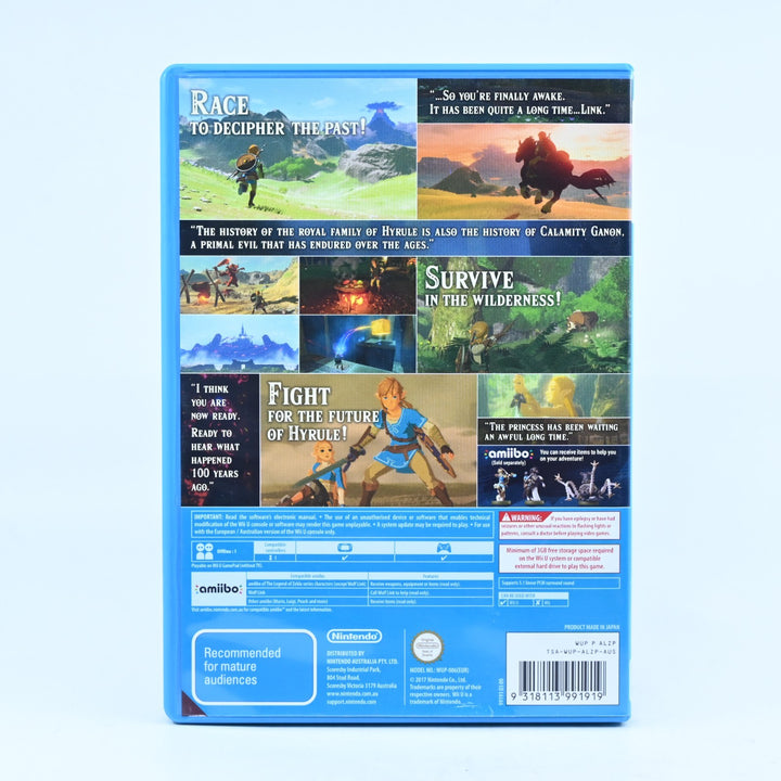 The Legend of Zelda: Breath of the Wild - Nintendo Wii U Game - PAL - FREE POST!