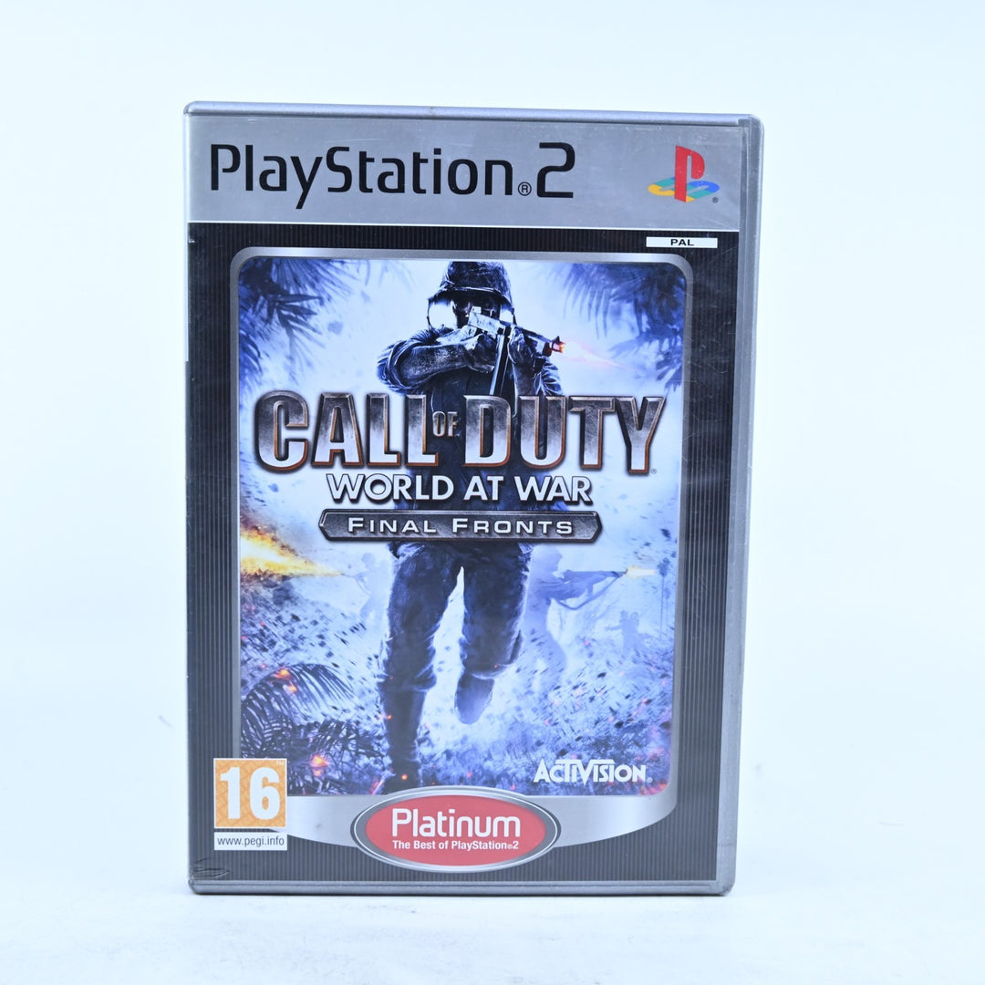 Call of Duty: World at War - Final Fronts - PS2 Game + Manual - PAL - MINT DISC!