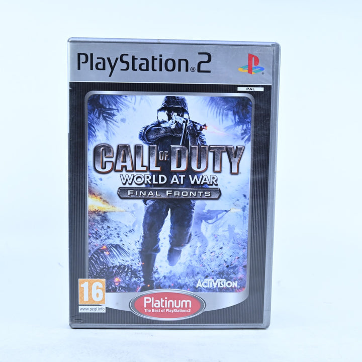 Call of Duty: World at War - Final Fronts - PS2 Game + Manual - PAL - MINT DISC!