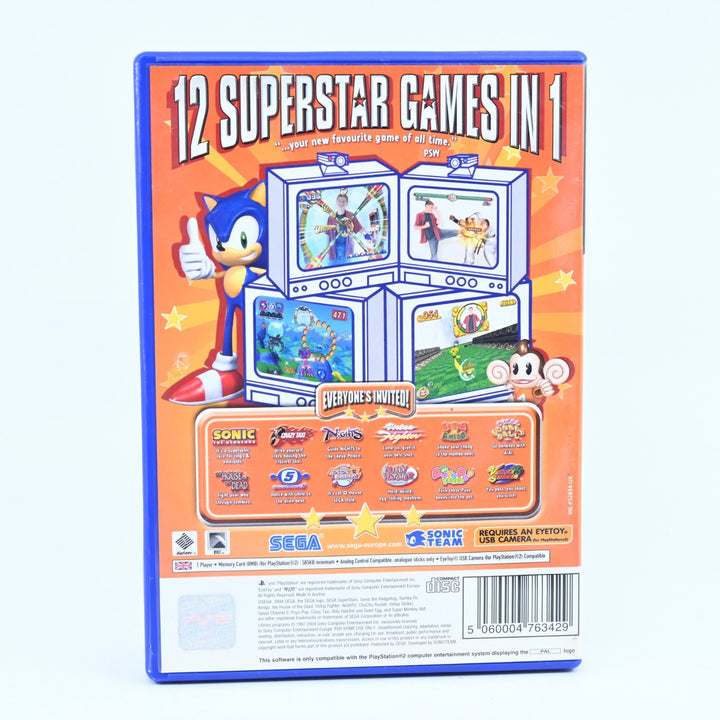 Sega Superstars - Sony Playstation 2 / PS2 Game + Manual - PAL - MINT DISC!