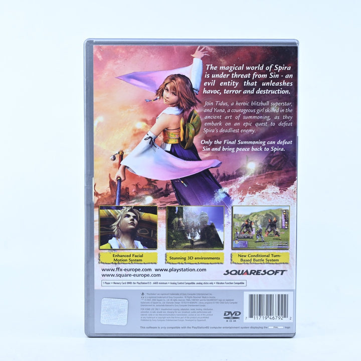 Final Fantasy X - Sony Playstation 2 / PS2 Game + Manual - PAL - MINT DISC!
