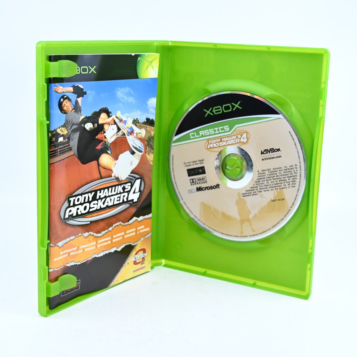 Tony Hawk's Pro Skater 4 - Original Xbox Game + Manual - PAL - MINT DISC!