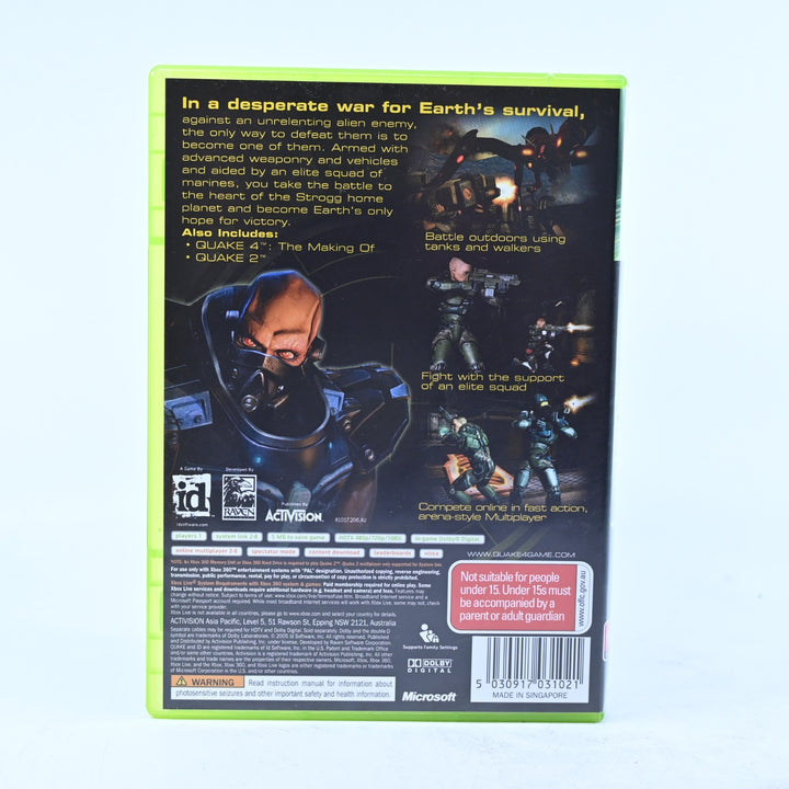 Quake 4 - Xbox 360 Game + Manual - PAL - MINT DISC!