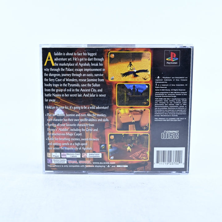 Disney's Aladdin in Nasira's Revenge - Sony Playstation 1 / PS1 Game + Manual