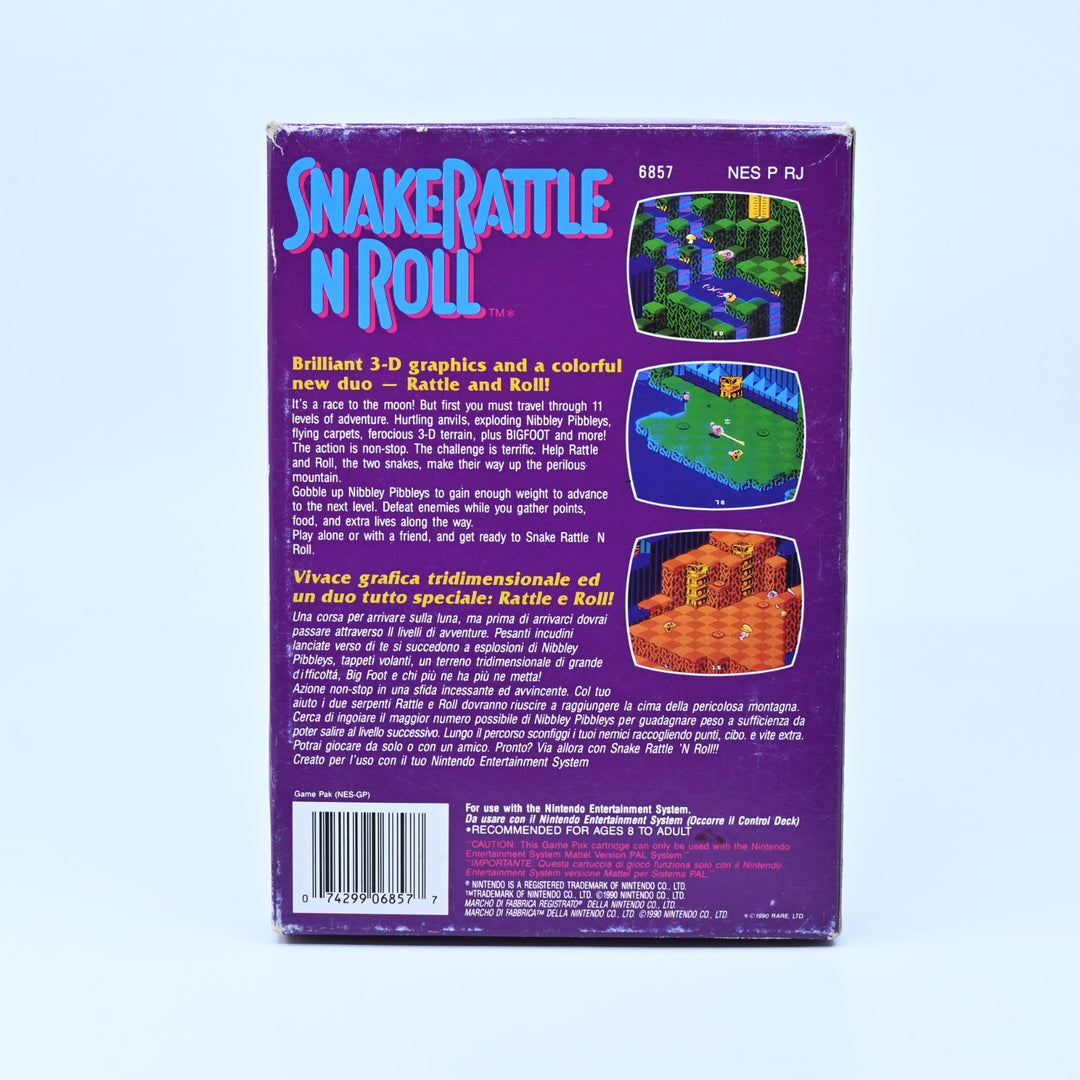 Snake Rattle N Roll - Nintendo Entertainment System / NES Boxed Game - PAL