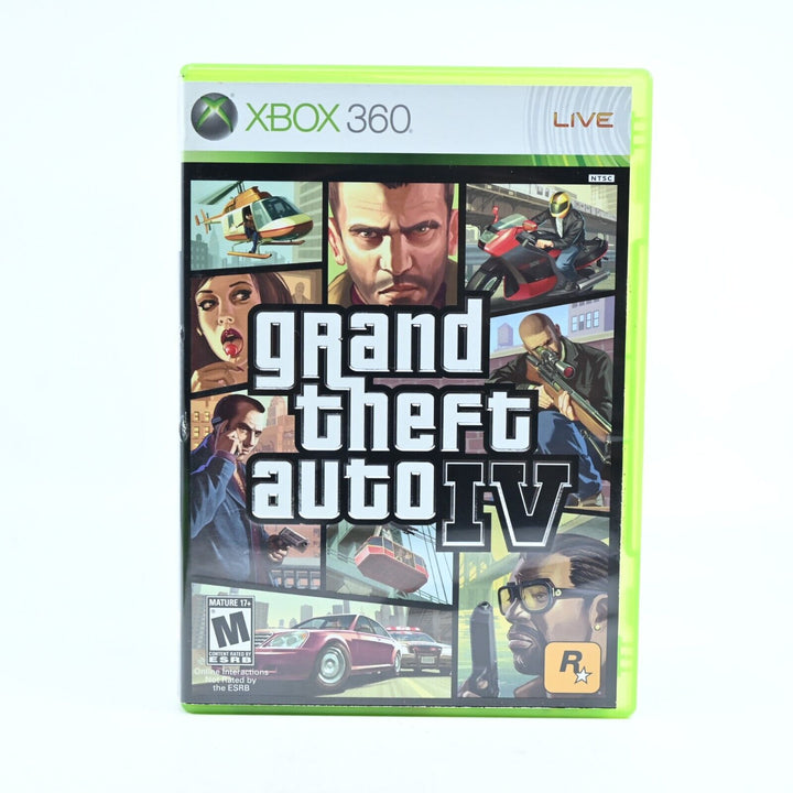 Grand Theft Auto IV - Xbox 360 Game + Manual + Map - NTSC-U - MINT DISC!