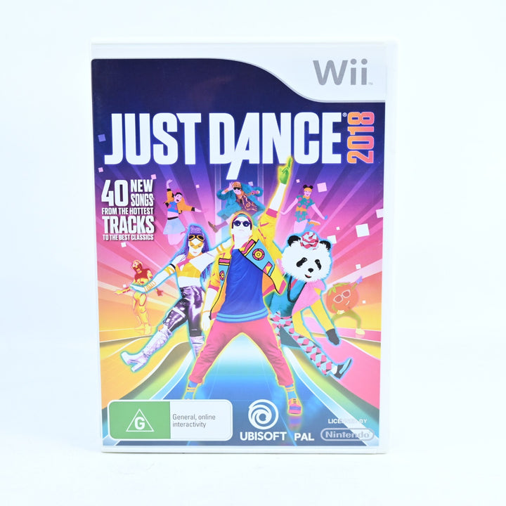 Just Dance 2018 - Nintendo Wii Game + Manual - PAL - MINT DISC!