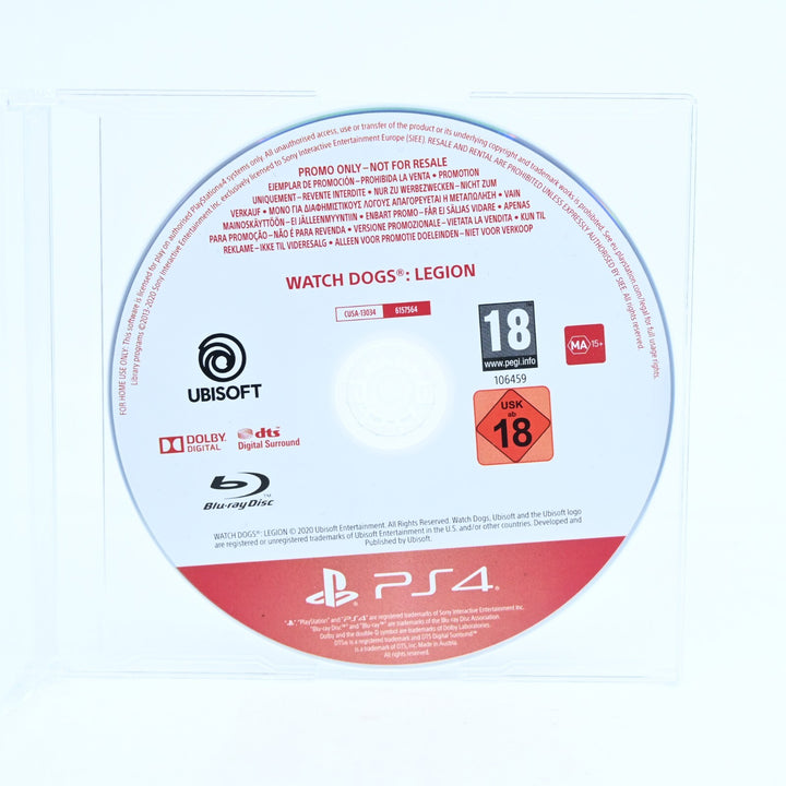 Watchdogs: Legion - Promo Disc - PS4 Game - Disc Only - MINT DISC!