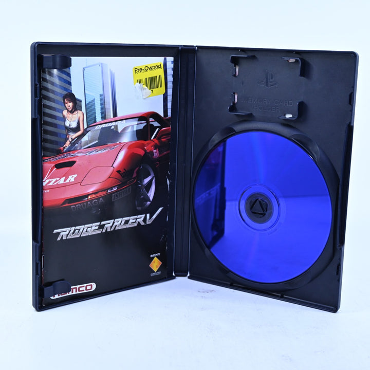 Ridge Racer V - Sony Playstation 2 / PS2 Game + Manual - PAL - MINT DISC!