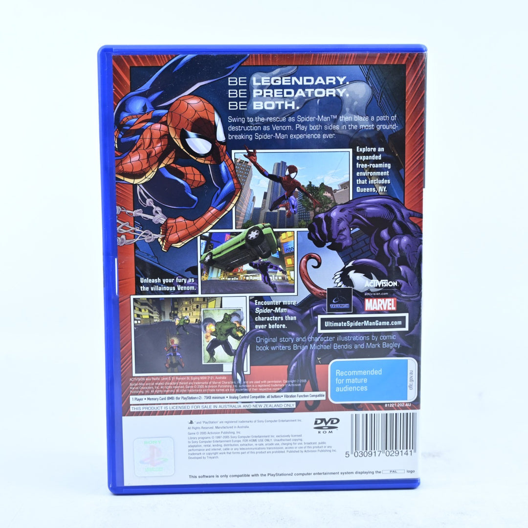Ultimate Spider-Man - Sony Playstation 2 / PS2 Game + Manual - PAL - MINT DISC!