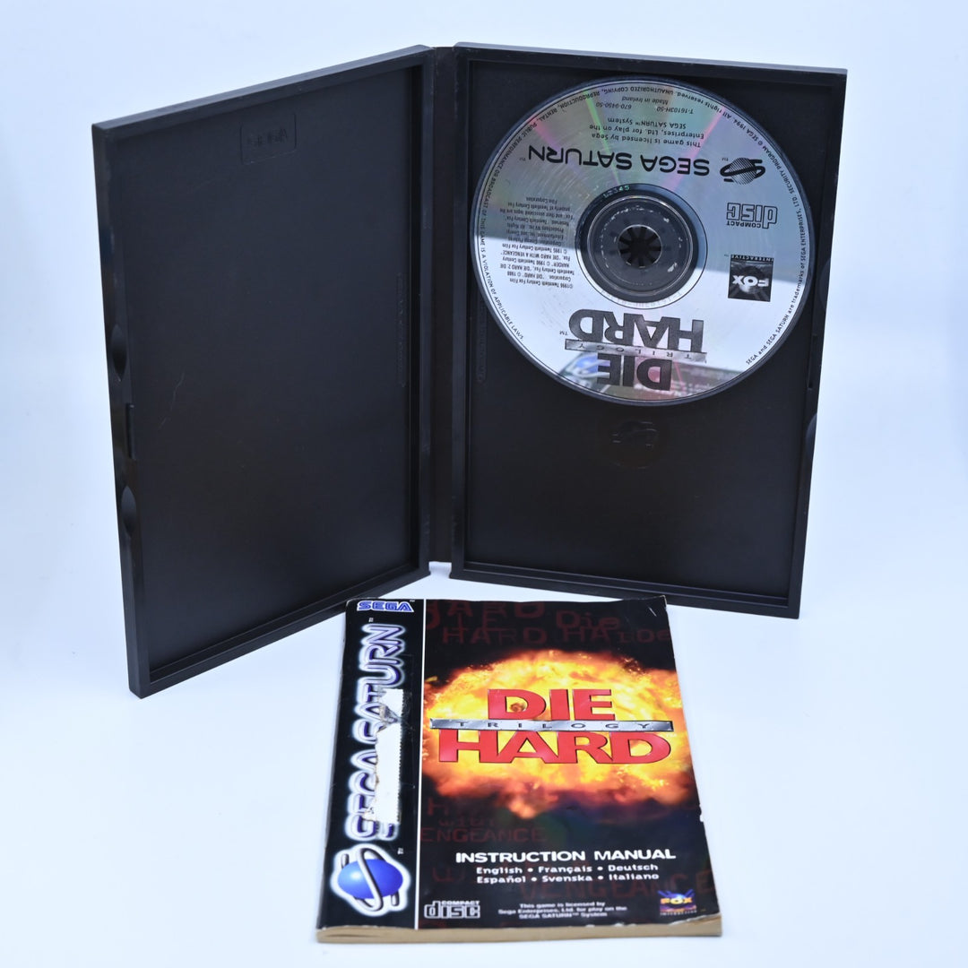 Die Hard Trilogy - Sega Saturn Game - PAL - MINT DISC!