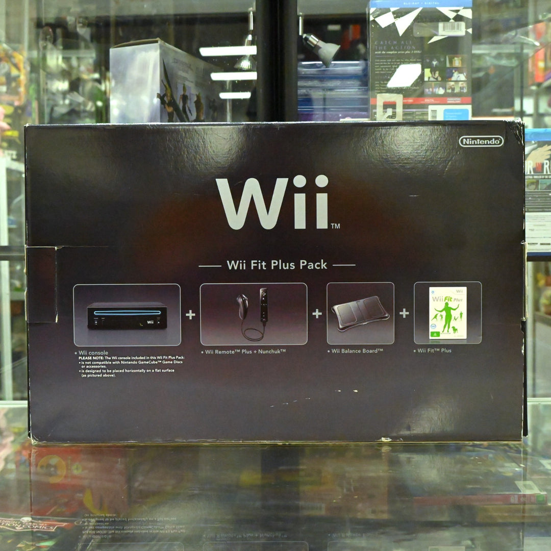 Black Wii Fit Plus Pack - Nintendo Wii Boxed Console - PAL - FREE POST!