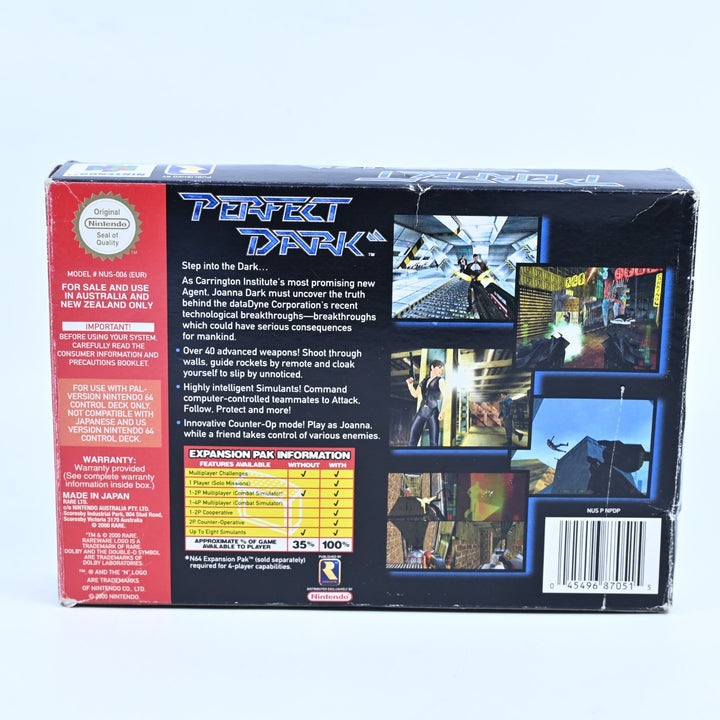Perfect Dark - N64 / Nintendo 64 Boxed Game - PAL - FREE POST!